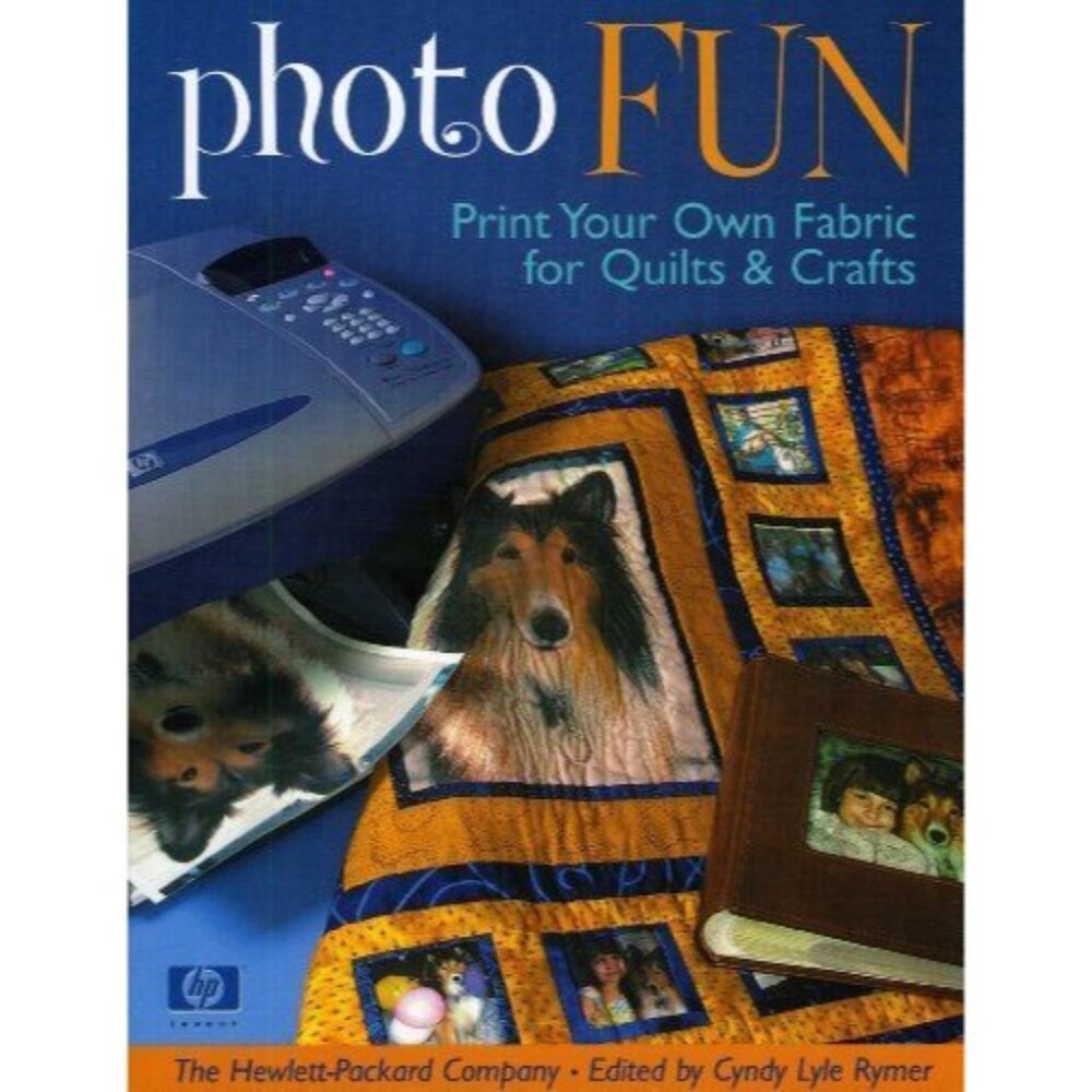 Vintage 2004 Hewlett-Packard Photo Fun Print Your Own Fabric For Quilts Crafts